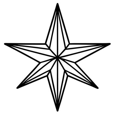 pusula simgesi, basit vektör illüstrasyonu beyaz arkaplanda izole edildi