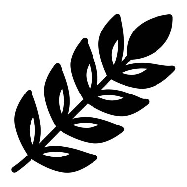 Yaprak simgesi tasarımı. Yaprak doğası bahçe dekorasyonu ve sezon temalı vektör illüstrasyonu