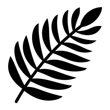 yaprak düz simge vektör çizim