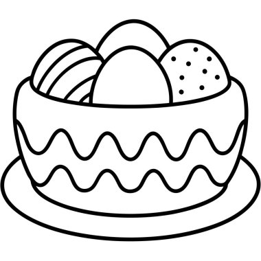 lezzetli tatlı yemek ikonu