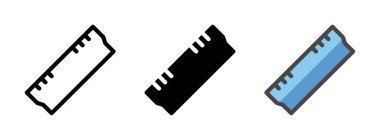 Çok amaçlı ısı yayıcı vektör simgesi ana hatlar, kabartma, taslak biçimi. Bir pakette üç simge biçimi.