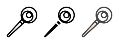 Çok amaçlı ekmek hamuru çırpma vektör simgesi ana hatları, kabartma biçimi. Bir pakette üç simge biçimi.