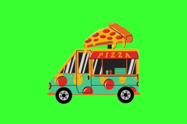 Mavi traktör yeşil arka planda su dolu mavi bir arabayı çekiyor.