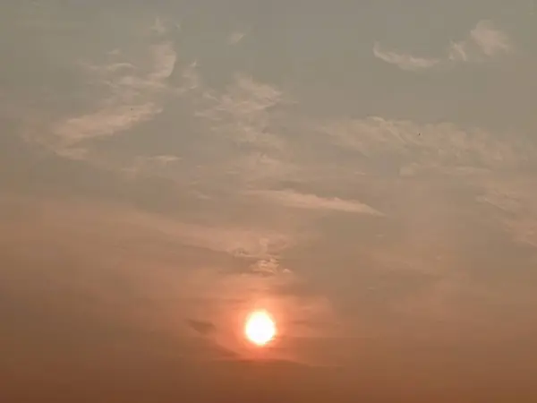 Bangladeş 'te güzel bir akşam batımı 