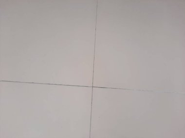 Minimalist temiz beyaz seramik zemin ince harç çizgileri, arka plan, iç tasarım veya mimari kullanım için ideal