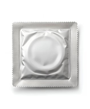 Boş prezervatif, tasarımın ve logon için bir prezervatifle birlikte izole edilmiş. Prezervatif için boş prezervatif paketleme şablonu