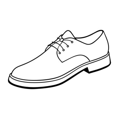 Ayakkabı simgesi, basit biçim, beyaz arkaplanda izole edilmiş ayakkabıların vektör illüstrasyonu, Sneaker siluet simgesi 