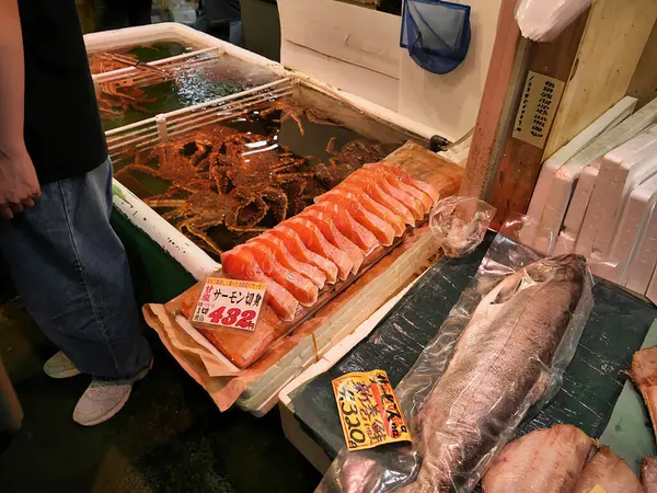 Japon pazarında balık