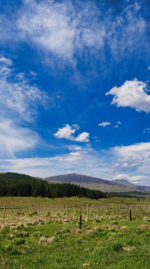Dağ sırası olan güzel bir manzara.