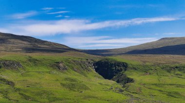 İskoçya dağlarında güzel bir dağ manzarası.