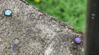 Taş bir duvara yakın çekim. Yüksek kalite fotoğraf