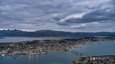 İspanya 'nın Barselona şehrinin hava manzarası