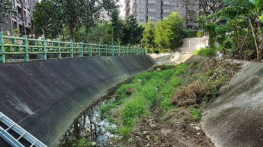 Sabahları parkın manzarası.