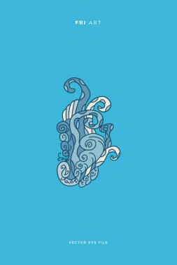 Soyut karalama sanat vektörü