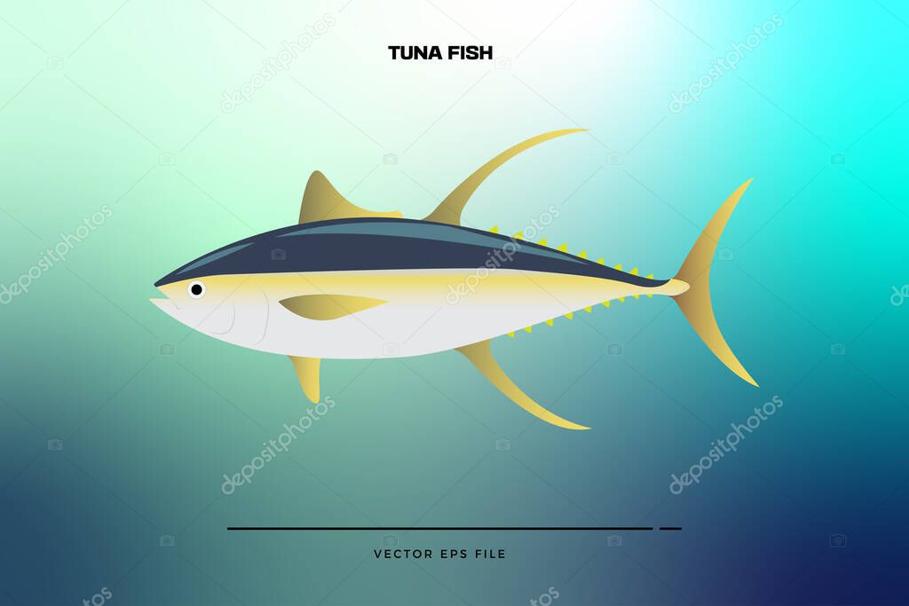 Tuna fish vector art