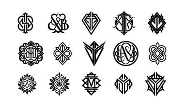 Zarif Markalaşma İçin Yaratıcı Monogram Logoları