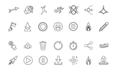 İnce satır Eylem Simgesi