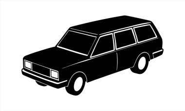 araba simgesi vektör illüstrasyonu