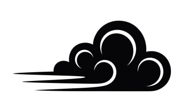 Yağmurlu bulutlar ikon vektör illüstrasyon tasarımı