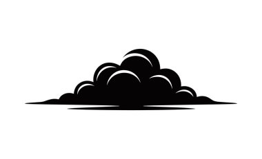 beyaz arkaplanda izole edilmiş bulut simgesi vektörü