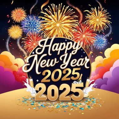 Mutlu yıllar 2025 Tasarım