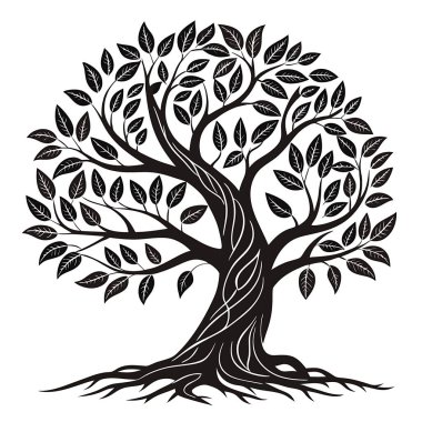 Ağaç siyah logosu VECTORB DESIGNS 