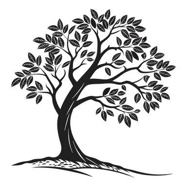 Ağaç siyah logosu VECTORB DESIGNS 