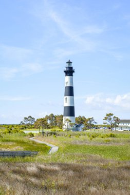 Bodie Adası Deniz Feneri, Cape Hatteras Ulusal Deniz Kıyısı, Dış Kıyılar, Kuzey Carolina.