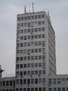 Sırbistan 'daki modern beyaz ofis binası