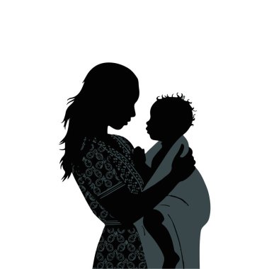 Afrika ana holding bebek