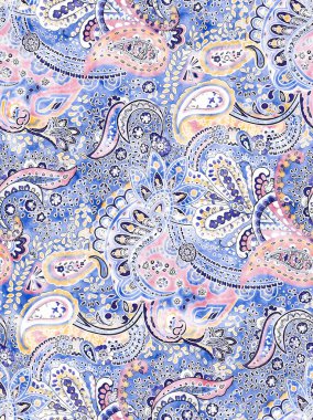 Bahar çiçekleri, renkli arka planda pembe renkler. Mayolar, elbiseler, kumaşlar, gömlekler, plaj elbiseleri için yaz tasarımı. Kusursuz çiçek deseni.