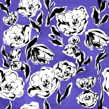 vektörsüz çiçek deseni arkaplanı