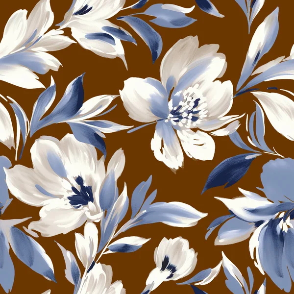 seamless pattern with floral motif. vector illustration. textile, print, wallpaper, fabric, wrapping paper. vector.