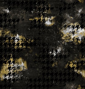 Siyah ve beyaz suluboya lekeleri olan soyut, pürüzsüz bir desen. Noktalı el çizimi. modern geometrik duvar kağıdı, dijital kağıt, web sayfası