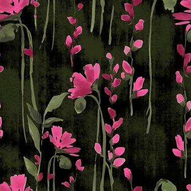 Karışık yaz ve kış renkleri, canlı çiçekler, kusursuz görünüş ve uygunluk.