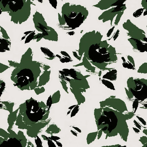 soyut renkli çiçek seamless modeli