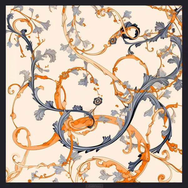 Kusursuz suluboya efekti çiçek deseni, kumaş desen tasarımı.