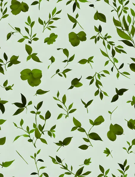green leaves background, vector illustration