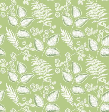 Çiçeksiz desenli, yeşil çiçekli. güzel çiçek deseni
