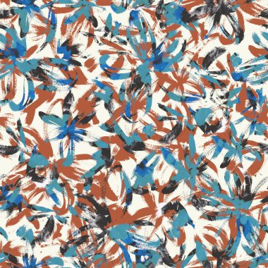 Renkli noktalar ve çizgiler ile soyut ve pürüzsüz desen.