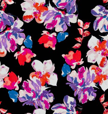 fular desenli bandana şalı, çiçek desenli