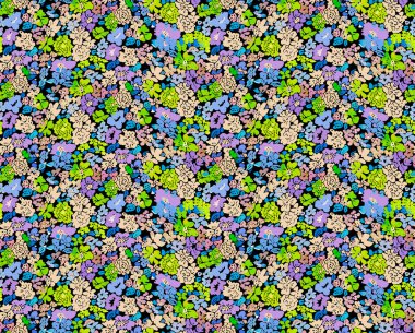 Birçok küçük renkli çiçek ve küçük çiçeklerle soyut bir arkaplan.