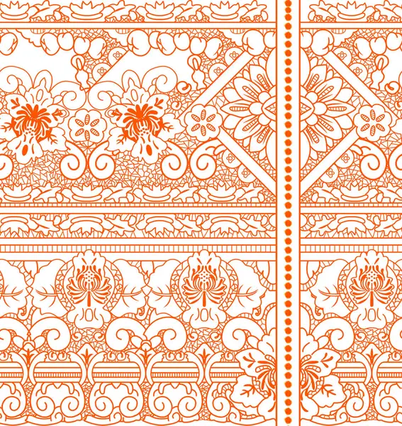 Etnik süslemeli kusursuz desen