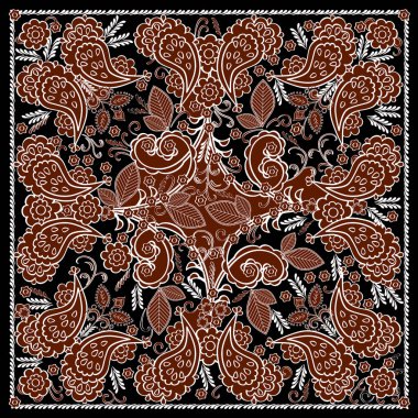 Şal desenli kusursuz desen