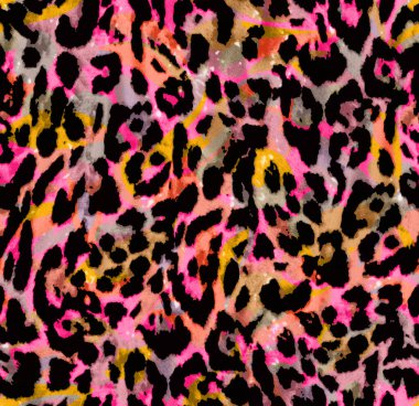 Leopar deseni kusursuz. hayvan derisi arkaplanı.