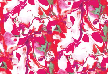 Renkli yapraklarla suluboya desenli. Botanik tasarım için güzel doğa baskısı. Soyut tasarım. Çiçekli botanik tekstili.