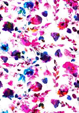 Tekstil kumaş deseni için zarif arkaplana sahip buket renkli çiçekler; Shutterstock ID 2101199122