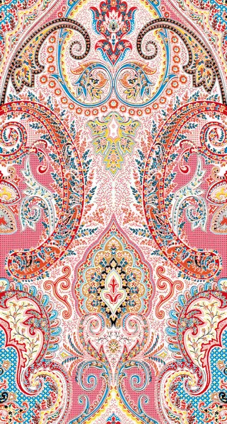 Soyut çiçeklerle kusursuz desen