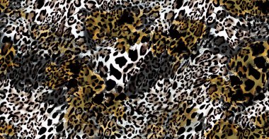 Kusursuz baskı leopar kumaş dokusu.