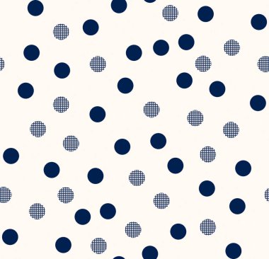 Noktalı kusursuz desen. Soyut arkaplan. vektör illüstrasyonu